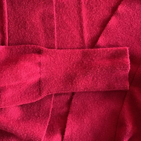 Mossimo Dark Red Open Front Cardigan Size M - Picture 9 of 9